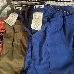 Koi Lite Scrubs Medium Tall- Olive and Blue